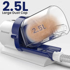Dog Grooming All-in-One Kit with Vacuum Brush 2.5L Large Pog, Stainless Steel Blades Lightweight Design 13KPa Suction Force Portable Cleaning Set