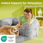 3-in-1 Flexible Oversized Dog Bed for Adults