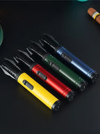 Gas Lighter Kitchen Cooking Powerful Metal Windproof Torch Flame Jet Barbecue Smoking Accessories Cigar Lighters Men's Gift